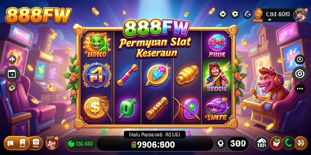 Tampilan menawan dari gameplay slot di 888FW.