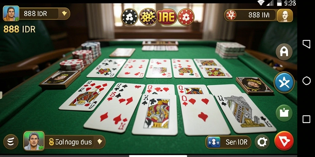 Screenshot gameplay Gaple yang seru dan interaktif di 888IDR.
