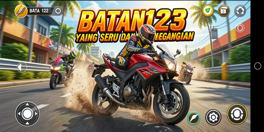 Gameplay BATA123 yang mendebarkan dengan balapan motor yang penuh aksi.