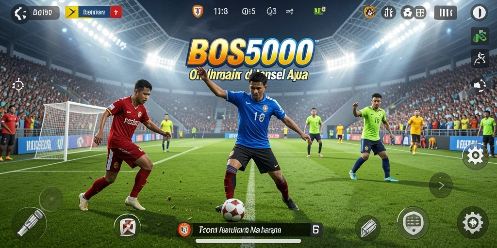 Gameplay menarik dari BOS5000 saat pertandingan olahraga berlangsung.