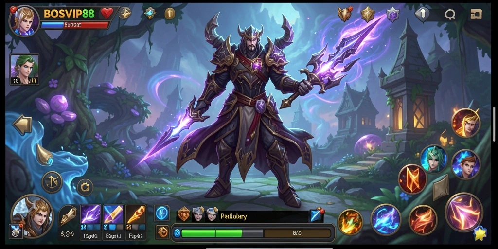Tampilan gameplay BOSVIP88 dengan karakter dan pertarungan seru.