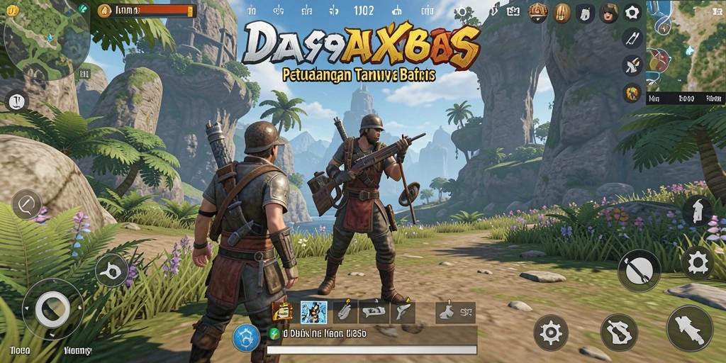 Screenshot DAX69 menampilkan grafik Open World yang menakjubkan dengan elemen interaktif.