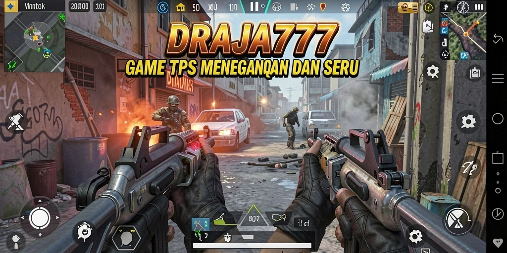Tampilan utama gameplay menegangkan di DRAJA777.