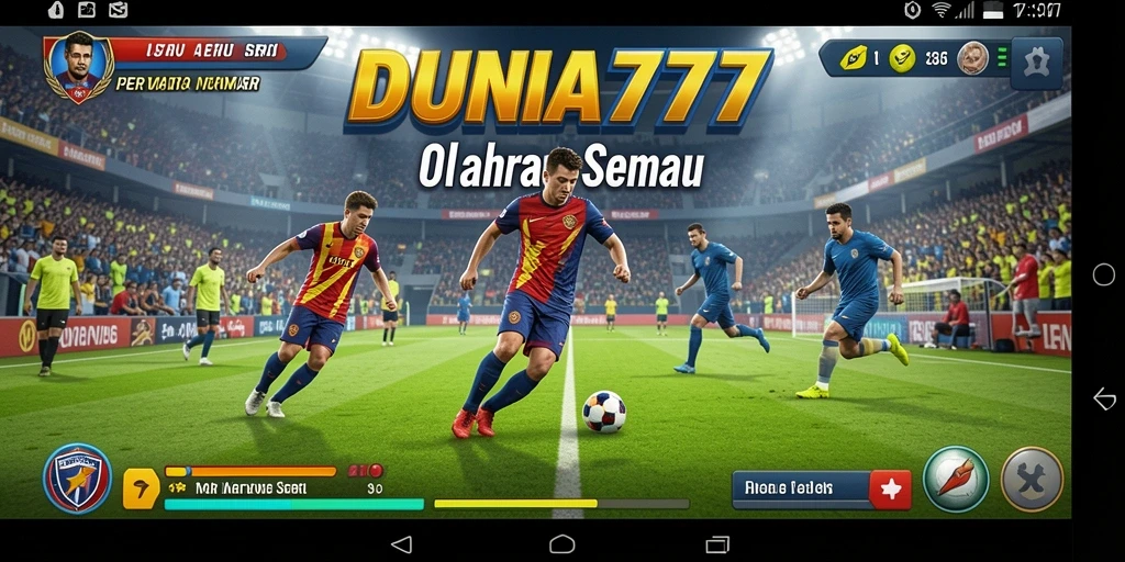 Tampilan menarik dari gameplay DUNIA777 yang penuh aksi olahraga.