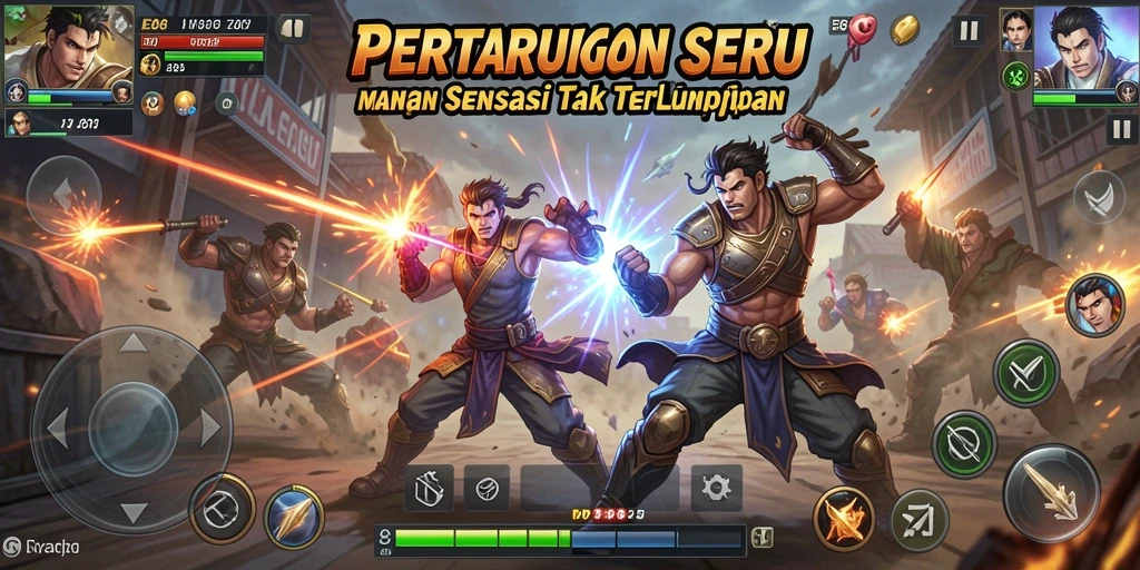 Tampilan menarik dari gameplay E88 dengan pertarungan yang mendebarkan.