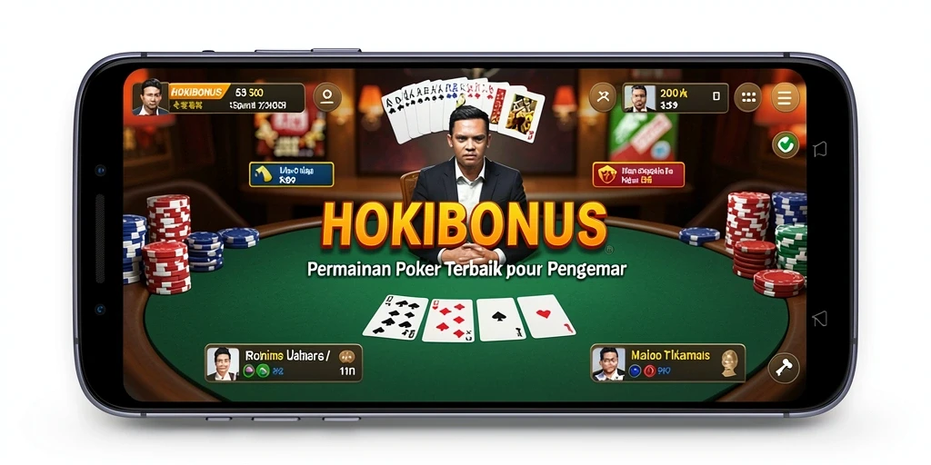 Screenshot HOKIBONUS menampilkan gameplay seru Poker online.