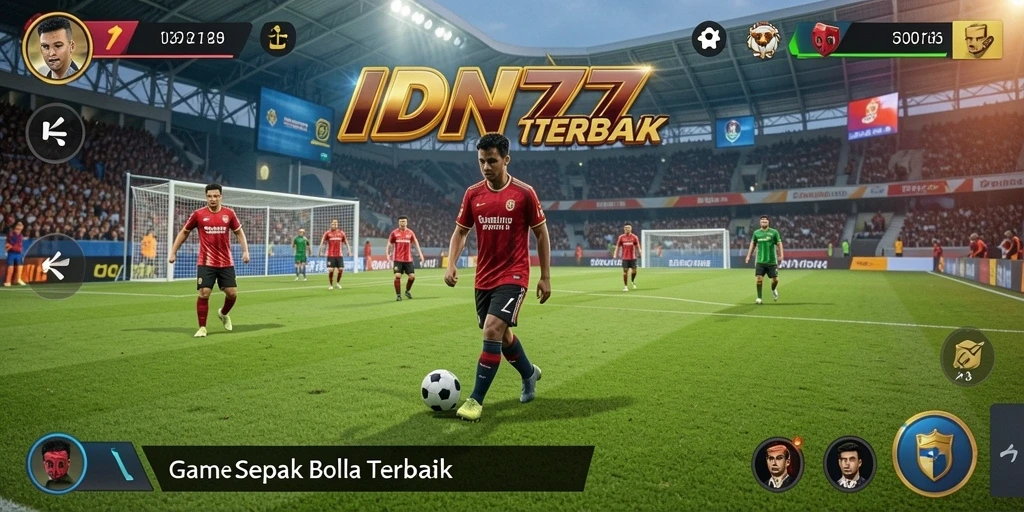Gameplay menarik dalam IDN777 dengan aksi sepak bola yang seru.
