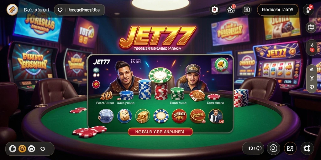 Tampilan menarik dari gameplay JET77 yang memukau.