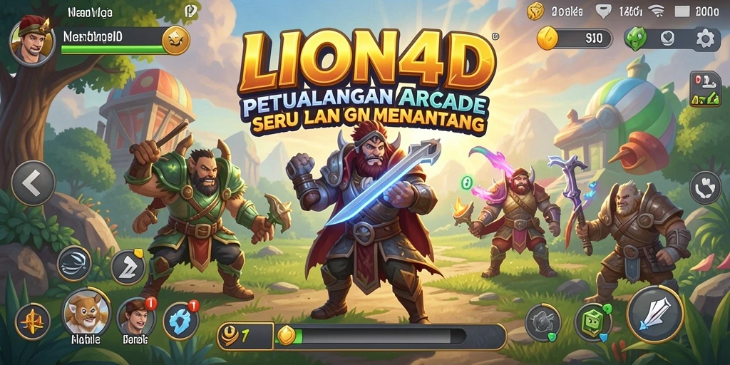 Tampilan gameplay LION4D yang penuh aksi dan tantangan.