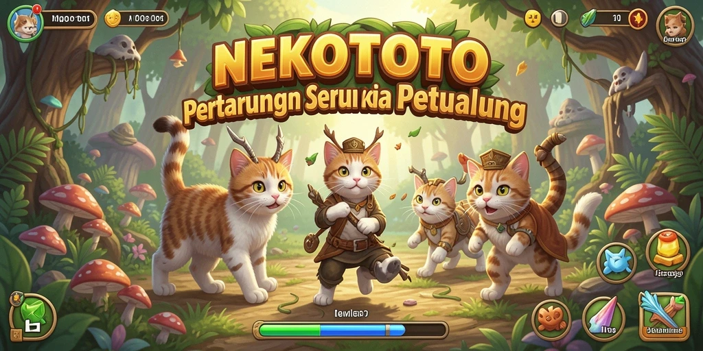 Tampilan gameplay action seru di NEKOTOTO.
