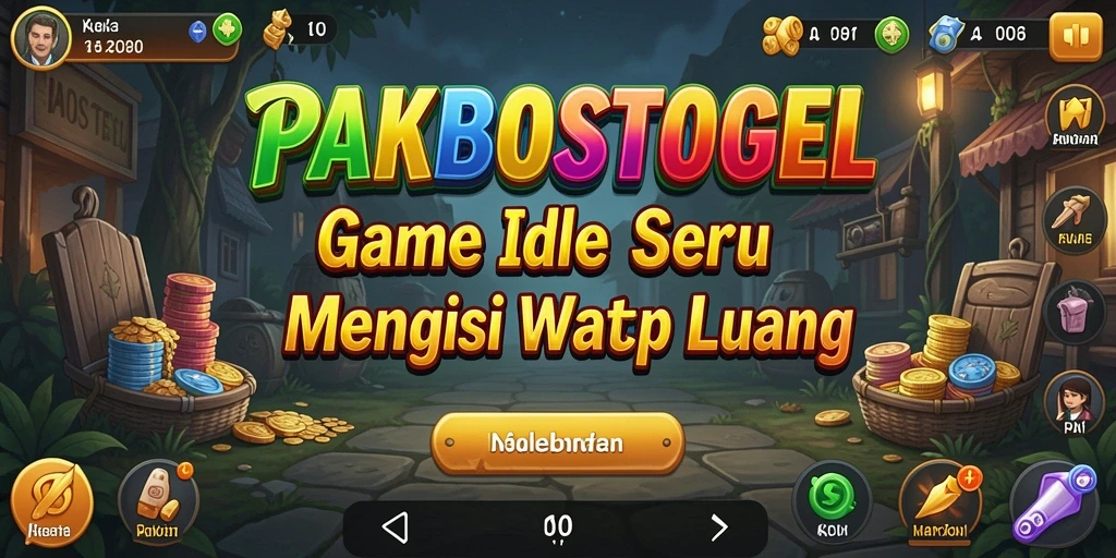 Gameplay PAKBOSTOGEL yang seru dan menarik dalam mode Idle.