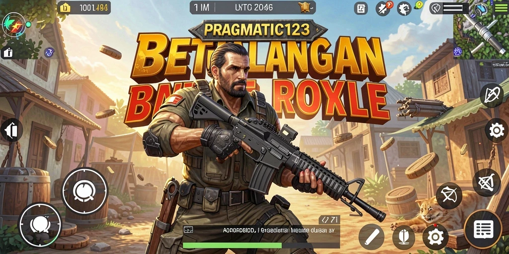 Screenshot PRAGMATIC123 menampilkan aksi seru dalam pertempuran Battle Royale.