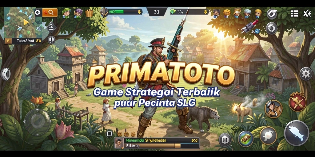 Tampilan dinamis gameplay PRIMATOTO yang penuh strategi.
