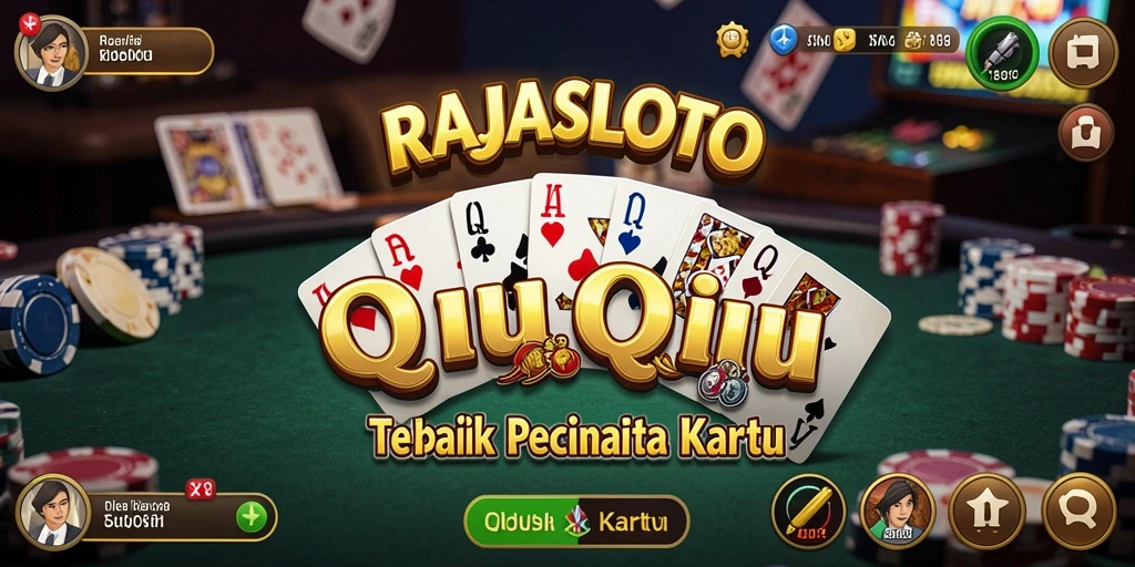 Gameplay seru RAJASLOTO dalam permainan QiuQiu.