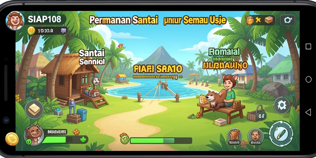 Tangkapan layar dari gameplay SIAP108 yang menyenangkan dan santai.