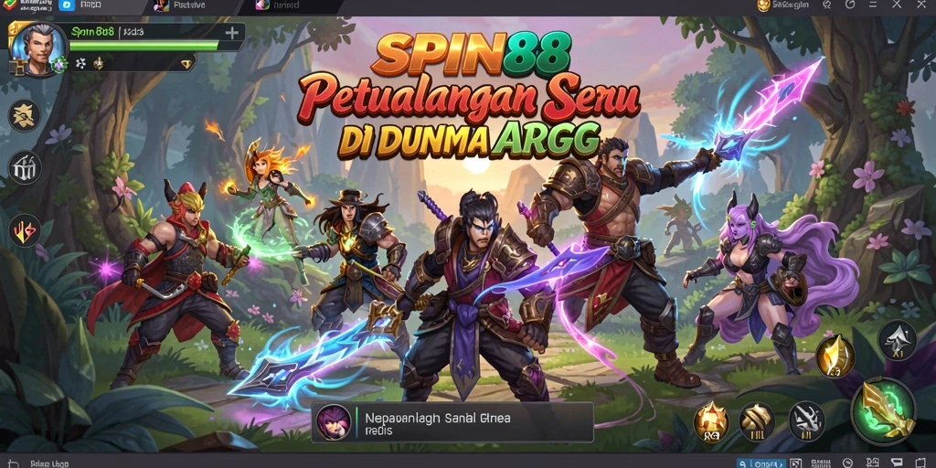 Tangkapan layar menunjukkan aksi seru gameplay ARPG SPIN88.