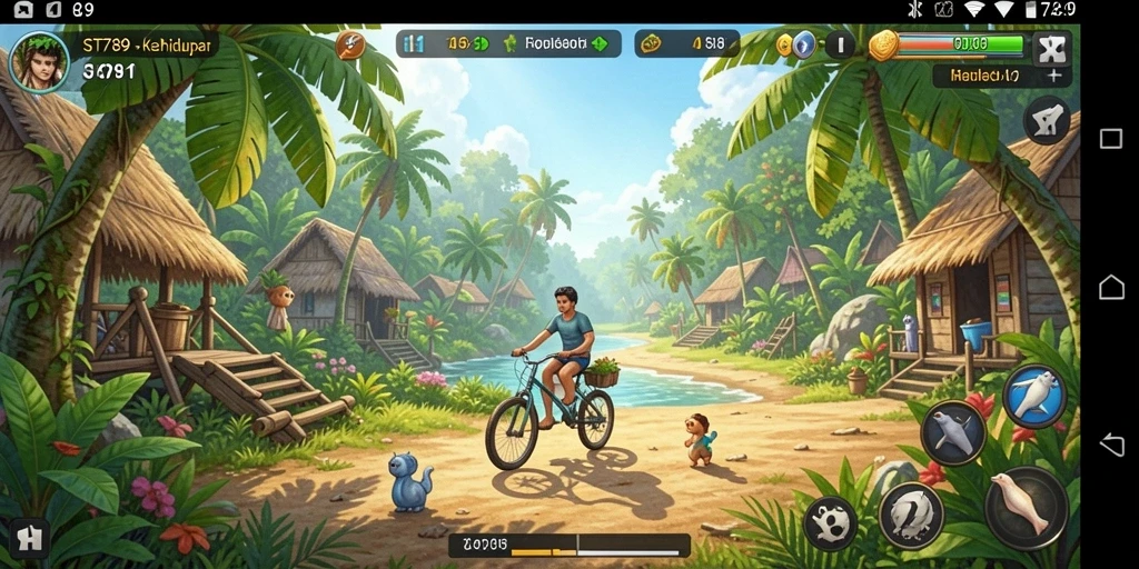 Tampilan gameplay ST789 dengan simulasi interaksi karakter yang seru.