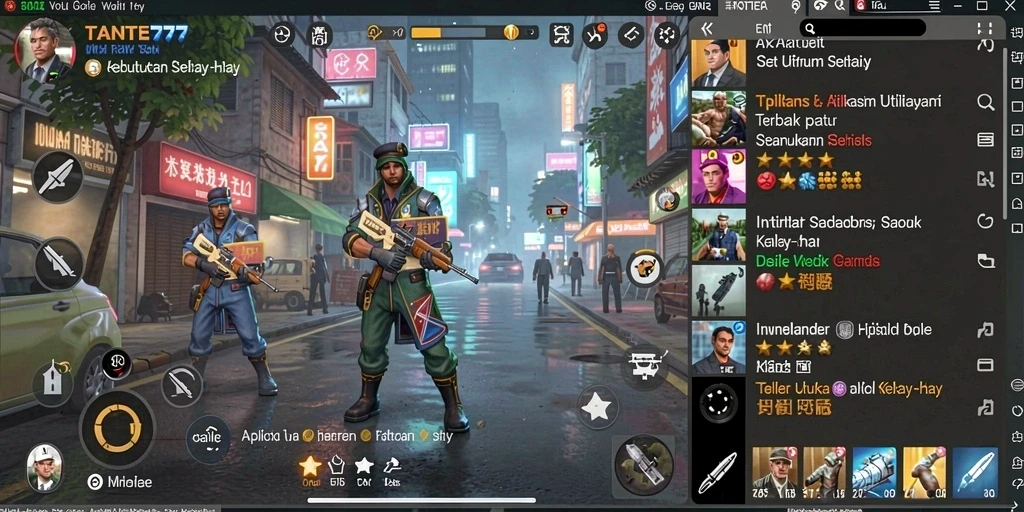 Screenshot utama TANTE777 menunjukkan antarmuka pengguna aplikasi Utility.