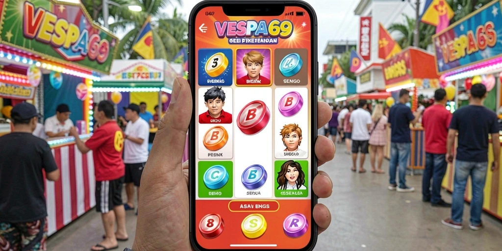 Screenshot VESPA69 menampilkan keseruan gameplay Bingo yang menarik.