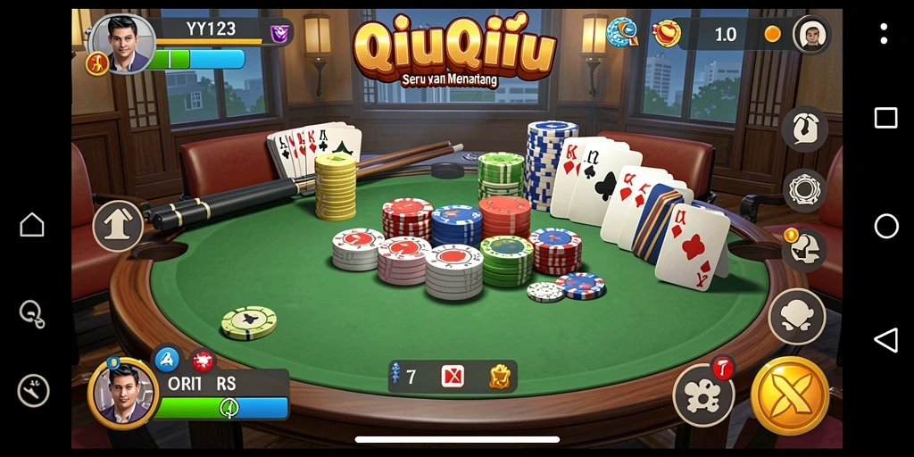 Tampilan gameplay menarik dari QiuQiu di YY123.
